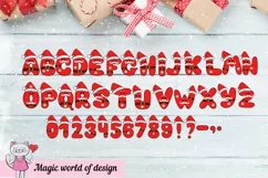 Full Santa Gnome Christmas Alphabet Clipart 26 Letters A-Z Product Image 5