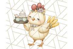 Cottagecore Kitchen Chicken Clipart PNG, Fairytale Style Product Image 5