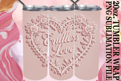 Joyful nights 20oz tumbler wrap, Heart Quote Product Image 1