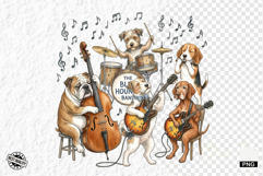 Cute Dogs Music Band Clipart Product Image 1