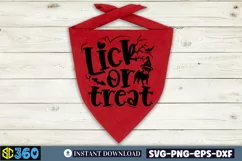 Lick or treat SVG, Halloween Dog Bandana SVG Product Image 4