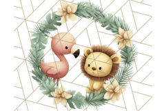 Safari Christmas PNG Clipart, Cute Jungle Animal Art Product Image 5