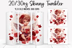 Valentine's Day Skinny Tumbler - Sublimation Tumbler Design Product Image 1