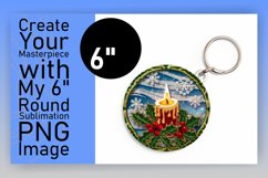 Elegant Circle Design for Sublimation , 3D Xmas Product Image 1