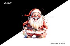 Funny Santa Claus Clipart, Christmas Clipart Product Image 1