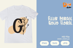 Fleur Mirage Boho Floral Monogram Product Image 1