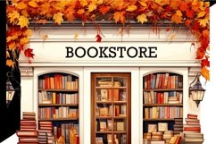 Fall Bookstore Png Download Autumn Sublimation Product Image 3