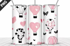 Lovely Hearts Tumbler Design | Valentine's Day Tumbler Wrap Product Image 3