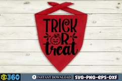 Trick or treat SVG, Halloween Dog Bandana SVG Product Image 4
