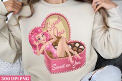 Sweet on you PNG,Pinup Girl Vintage Sublimatio Product Image 1