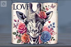 4 Gothic Giraffe Tumbler Sublimation, 20 oz Tumbler Wrap Product Image 5