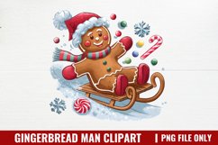 Gingerbread Man Clipart PNG Product Image 1