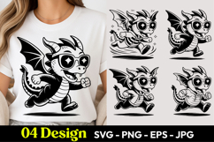 Action Dragon SVG PNG Product Image 1