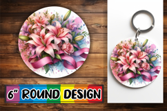 Whimsical Round Designs for Gifts PNG, Flowers Product Image 1