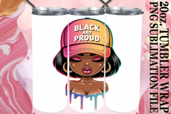 JOYFUL NIGHTS 20oz TUMBLER WRAP, Black Woman Product Image 1