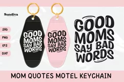 Mom Motel Keychain SVG | Good Moms Say Bad Words Product Image 1
