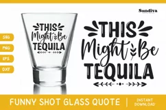 Funny Shot Glass Quotes SVG | Drinking Saying 6 Product Image 1