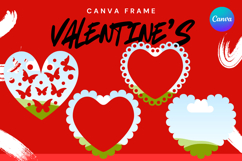 Heart Canva Frame Love Heart Valentine Shape Photo Frame_17 Product Image 1