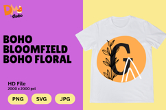 Boho Bloomfield Boho Floral Monogram Product Image 1