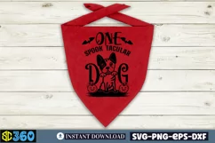One spook tacular dog SVG, Halloween Dog Bandana SVG Product Image 4