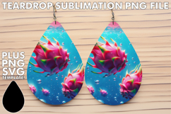 Playful Teardrop EARRINGS Magic, 3D Fruits Product Image 1