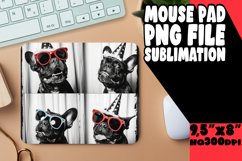 Comedic Puppy Image Sublimation Mouse Pad Design for Craftin Product Image 1