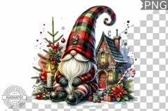 Christmas Gnome Sublimation - Clipart PNG Design Product Image 1