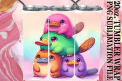 Cheerful Reflections 20oz tumbler wrap, Cute Animals Product Image 1