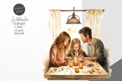 Autumn clipart, Family clipart, Fall clipart Product Image 1