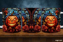 Stained Glass Halloween Mug Wrap | 11 Oz | Sublimation Product Image 3