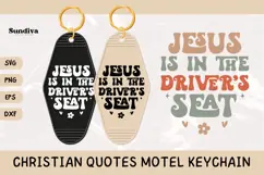 Christian Quote Motel Keychain SVG | Driver's Seat Product Image 1