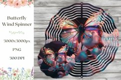 Butterfly Wind Spinner Design, Sakura Wind Spinner Template Product Image 1