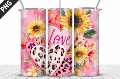Lovely Hearts Tumbler Design | Valentine's Day Tumbler Wrap Product Image 2