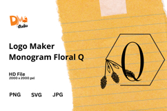 Logo Maker Monogram Floral Product Image 1