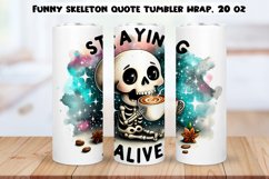 Funny skeleton Tumbler Wraps BUNDLE|PNG, 20 oz. Product Image 15