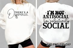 I&#039;m not antisocial SVG, Funny Mom Svg Product Image 1