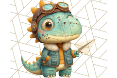 Dinosaur Costume Clipart, Cute Dinos in Halloween Outfits Product Image 5