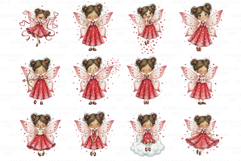 Whimsical Valentine Fairy Clipart Product Image 2
