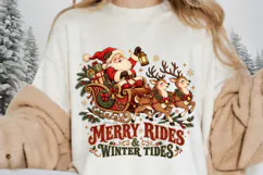 Merry Rides and Winter Tides Santa Sleigh Christmas Product Image 3