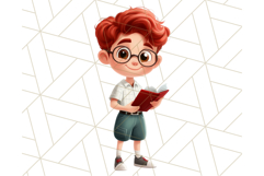 Boy Teacher Clipart PNG, Cute Male Teacher Illustration Product Image 5