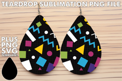 Beautiful Teardrop Earrings Ideas, Funky Pattern Product Image 1