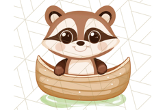 Camping Animals PNG, Forest Critters Campfire Clipart Product Image 5