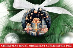 Christmas Round Ornament PNG | Christmas | Sublimation | PNG Product Image 1