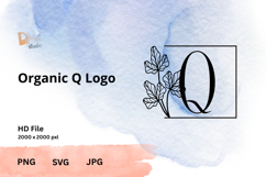 Organic Logo Monogram - Elegant Nature JPG | PNG | SVG Product Image 1