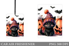Cute Cat Car Air Freshener. Cute Halloween Car Air Freshener Product Image 1