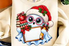Teacher Christmas Pencil Bow Paper PNG, Funny Christmas PNG Product Image 4