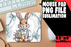 BLISSFUL MOUSE PAD INSPIRATIONAL DESIGN, Easter Bunny Product Image 1