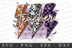 Teacher Svg | Halloween Svg | Cricut Product Image 1