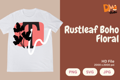 Rustleaf Boho Floral Monogram Product Image 1