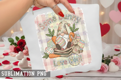 Some bunny love you Sublimation PNG - Easter Design Product Image 1